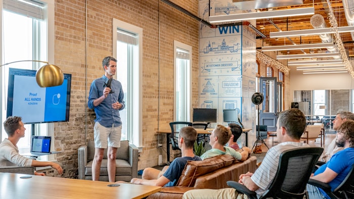 Entrepreneurs connecting at a free ecommerce networking event
